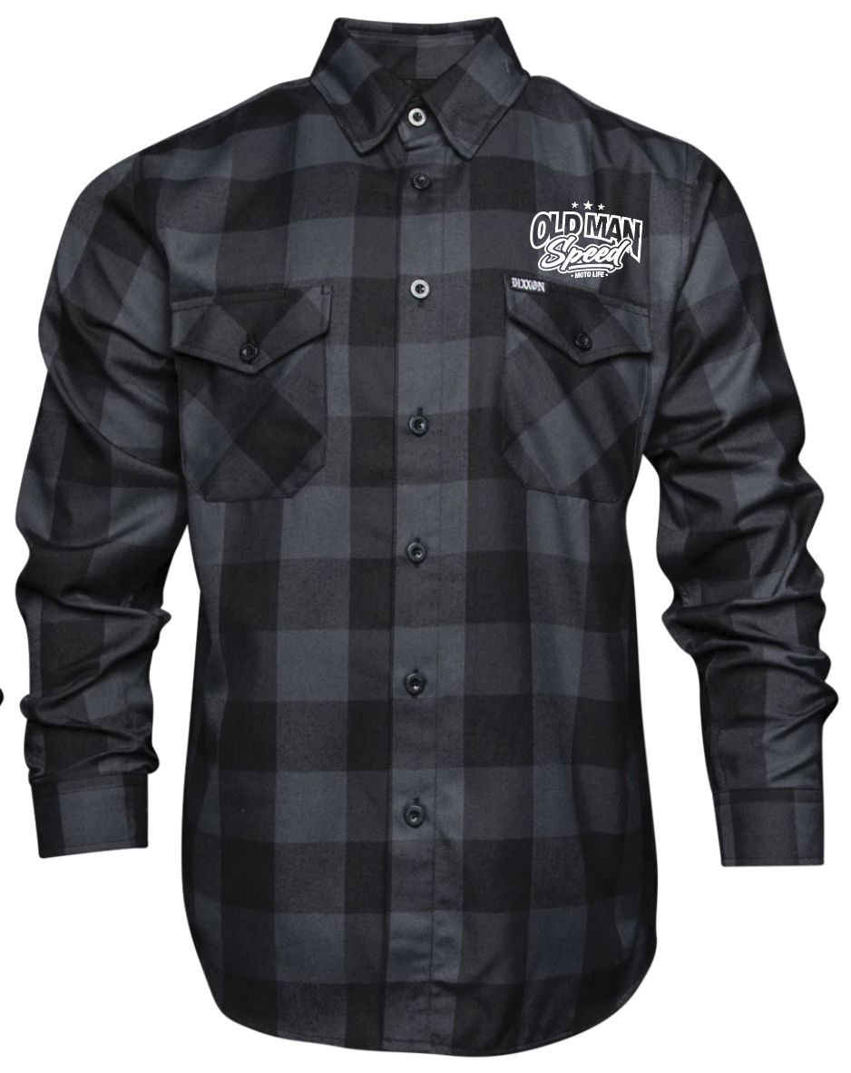 OLD MAN SPEED DIXXON FLANNO!!!! CHICK MAGNET WHITE LOGO!