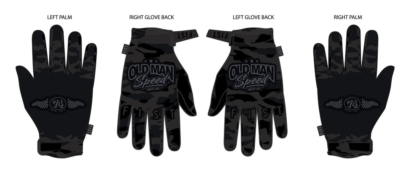 PRE ORDER - FIST/OLD MAN SPEED CAMMO GLOVE!