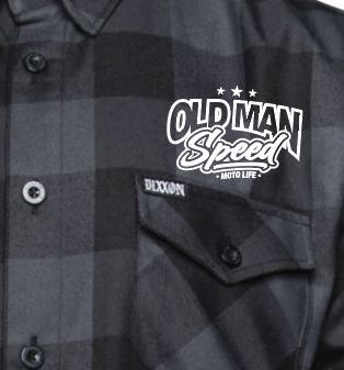 OLD MAN SPEED DIXXON FLANNO!!!! CHICK MAGNET WHITE LOGO!