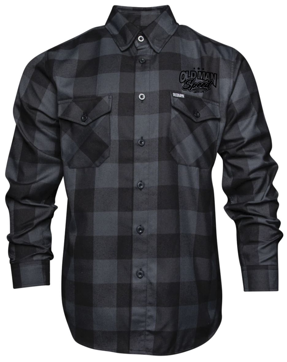 OLD MAN SPEED DIXXON FLANNO!!!!  - BAD ASS BLACK LOGO