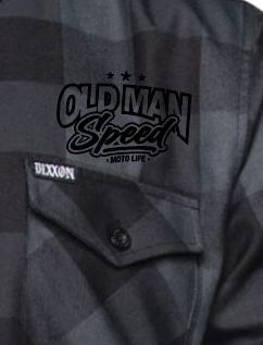 OLD MAN SPEED DIXXON FLANNO!!!!  - BAD ASS BLACK LOGO